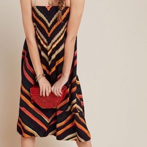 Anthropologie Chevron Slip Dress